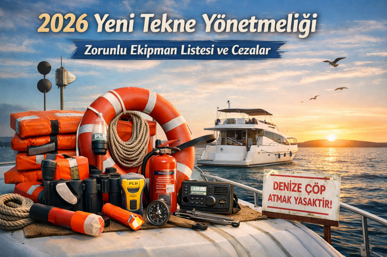 2026 Yeni Tekne Yönetmeliği Zorunlu Ekipman Listesi ve Cezalar